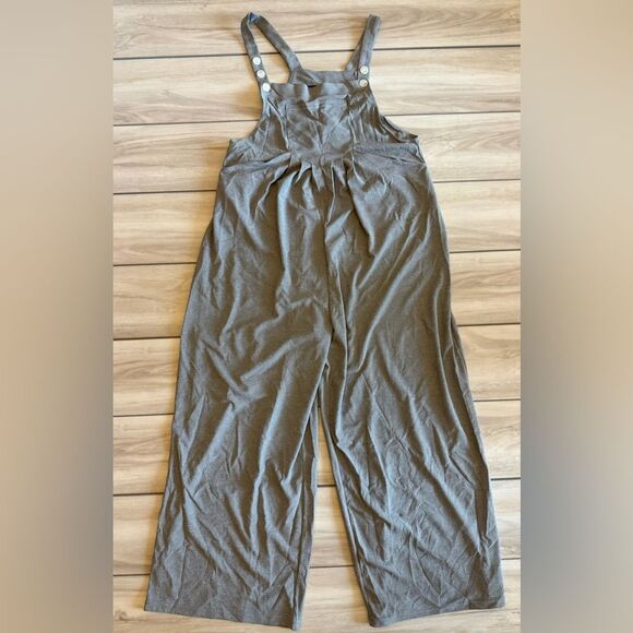 Halara Adjustable Strap Multiple Pockets Casual Overalls L Gray NWT IN PKG - Picture 8 of 9